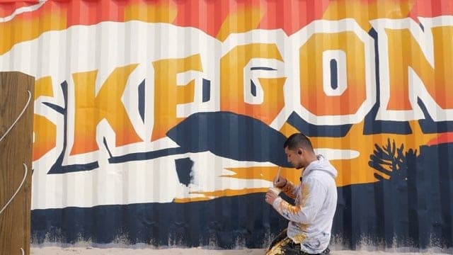 Shipping Container Becomes Beachfront Canvas for Local Artist