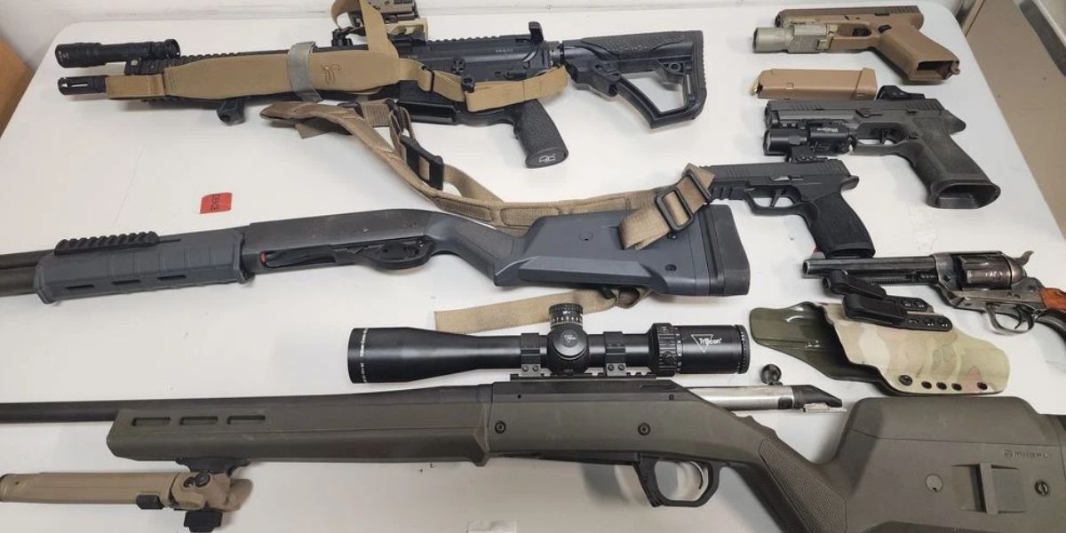 California City Man Arrested on Multiple Charges Including Court Order Violation; Guns and Drugs Found