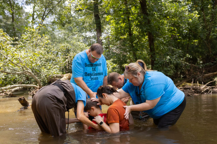 Baptism draws believers to the Soque
