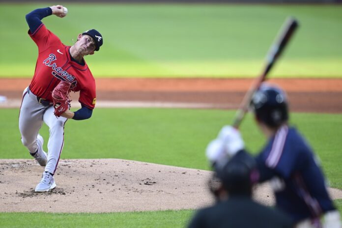 Hurston Waldrep throws 6 scoreless innings in combined 2-hitter, Braves blank Guardians 2-0